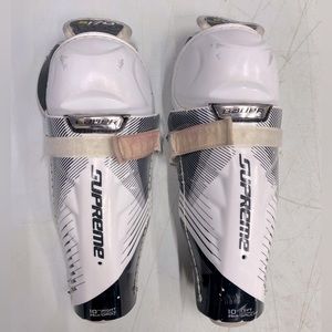 Youth 10" shin guards hockey. Kids 5-7. Bauer supreme